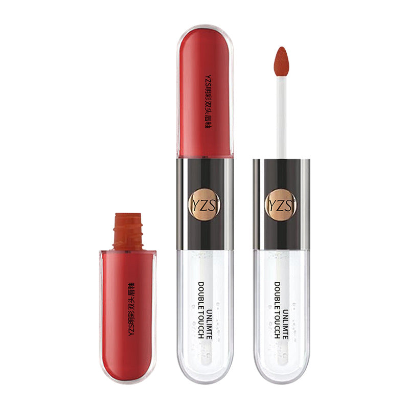 💄 GlossLuxe™ Double-Ended Mirror Shine Lip Glaze – Long-Lasting Glass Lip Gloss