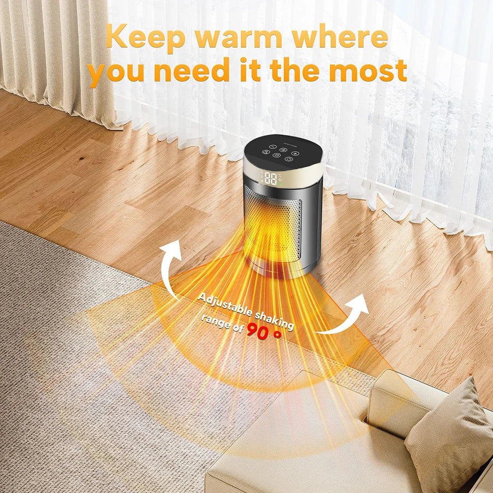 Space-Saving Heater 18X18X27.5Cm Energy Saving Heater 7-Layer Safety System Compact Structure Fast Heating Technology