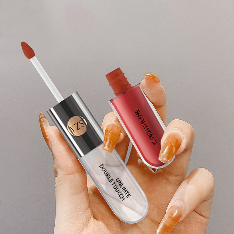 💄 GlossLuxe™ Double-Ended Mirror Shine Lip Glaze – Long-Lasting Glass Lip Gloss