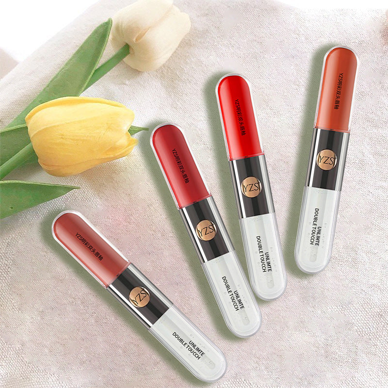 💄 GlossLuxe™ Double-Ended Mirror Shine Lip Glaze – Long-Lasting Glass Lip Gloss
