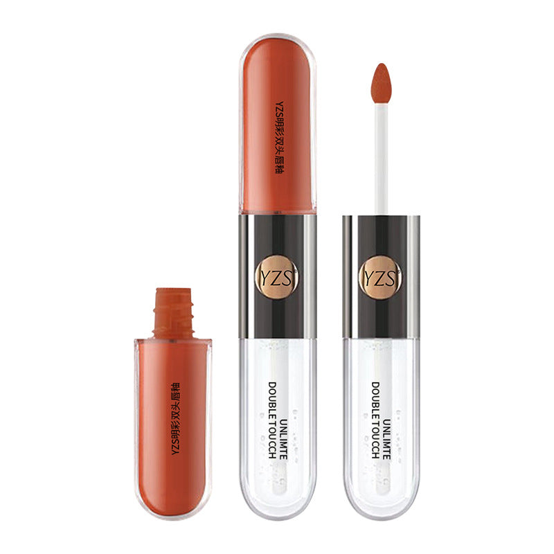 💄 GlossLuxe™ Double-Ended Mirror Shine Lip Glaze – Long-Lasting Glass Lip Gloss