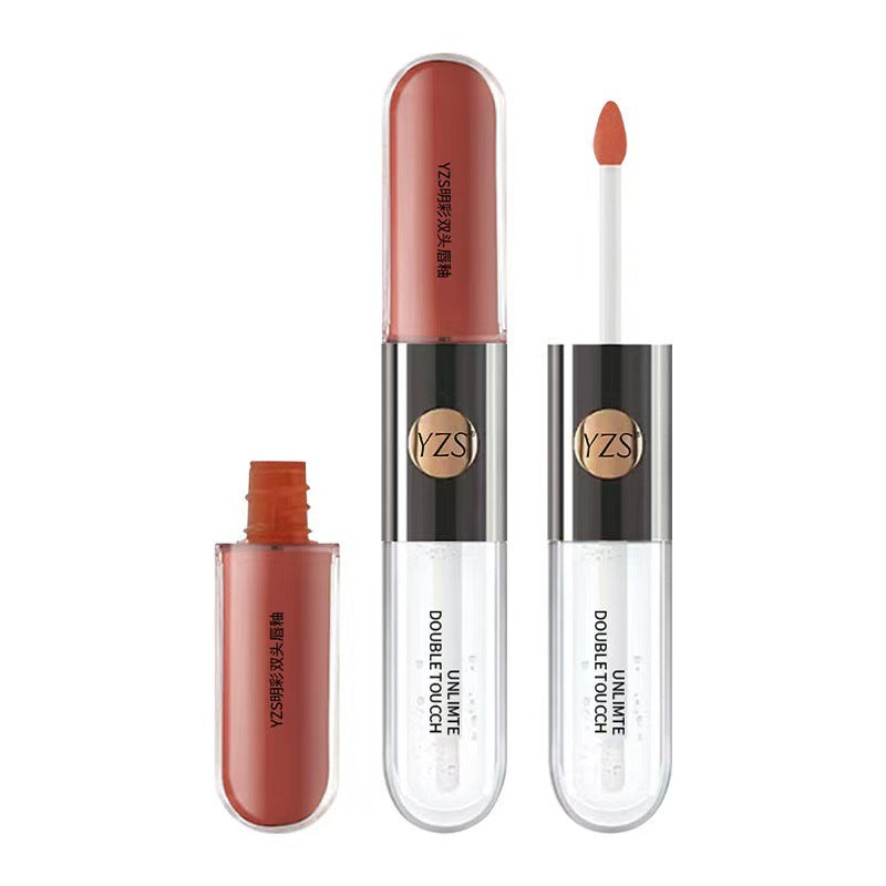 💄 GlossLuxe™ Double-Ended Mirror Shine Lip Glaze – Long-Lasting Glass Lip Gloss