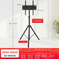 Horizontal and vertical screen flat-panel TV stand