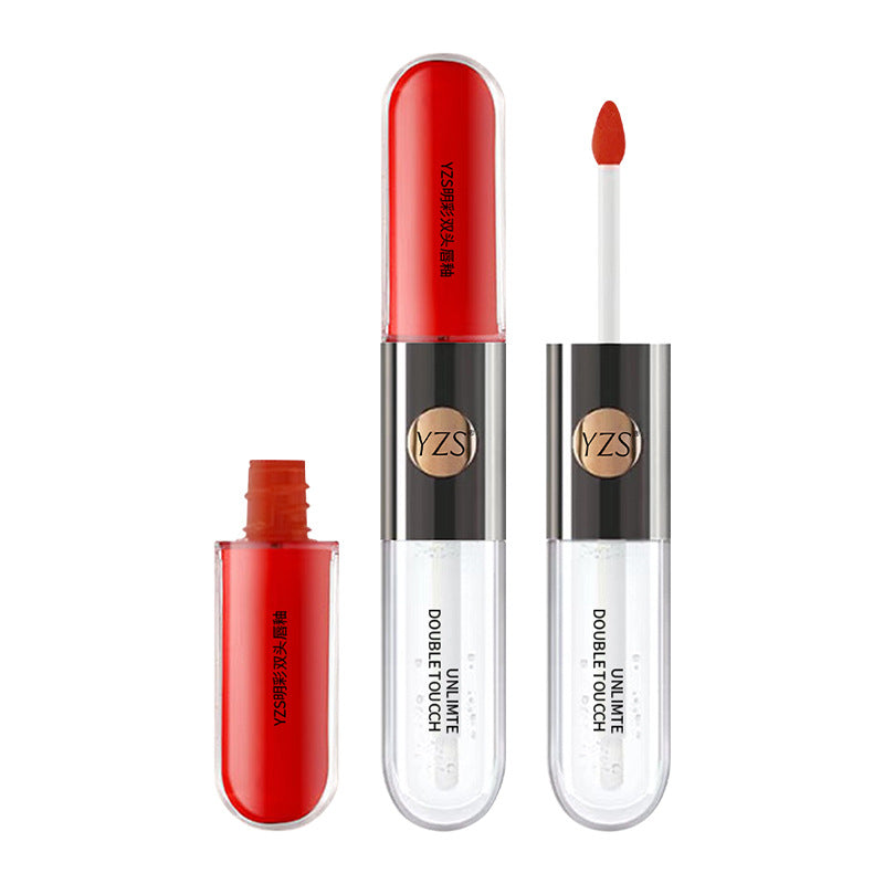 💄 GlossLuxe™ Double-Ended Mirror Shine Lip Glaze – Long-Lasting Glass Lip Gloss