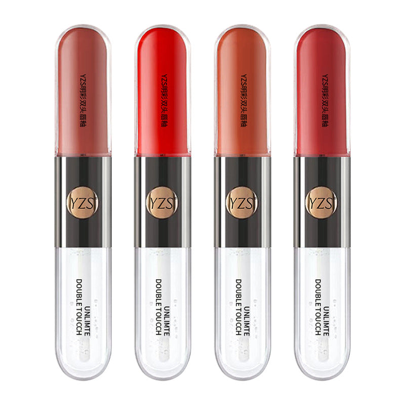 💄 GlossLuxe™ Double-Ended Mirror Shine Lip Glaze – Long-Lasting Glass Lip Gloss
